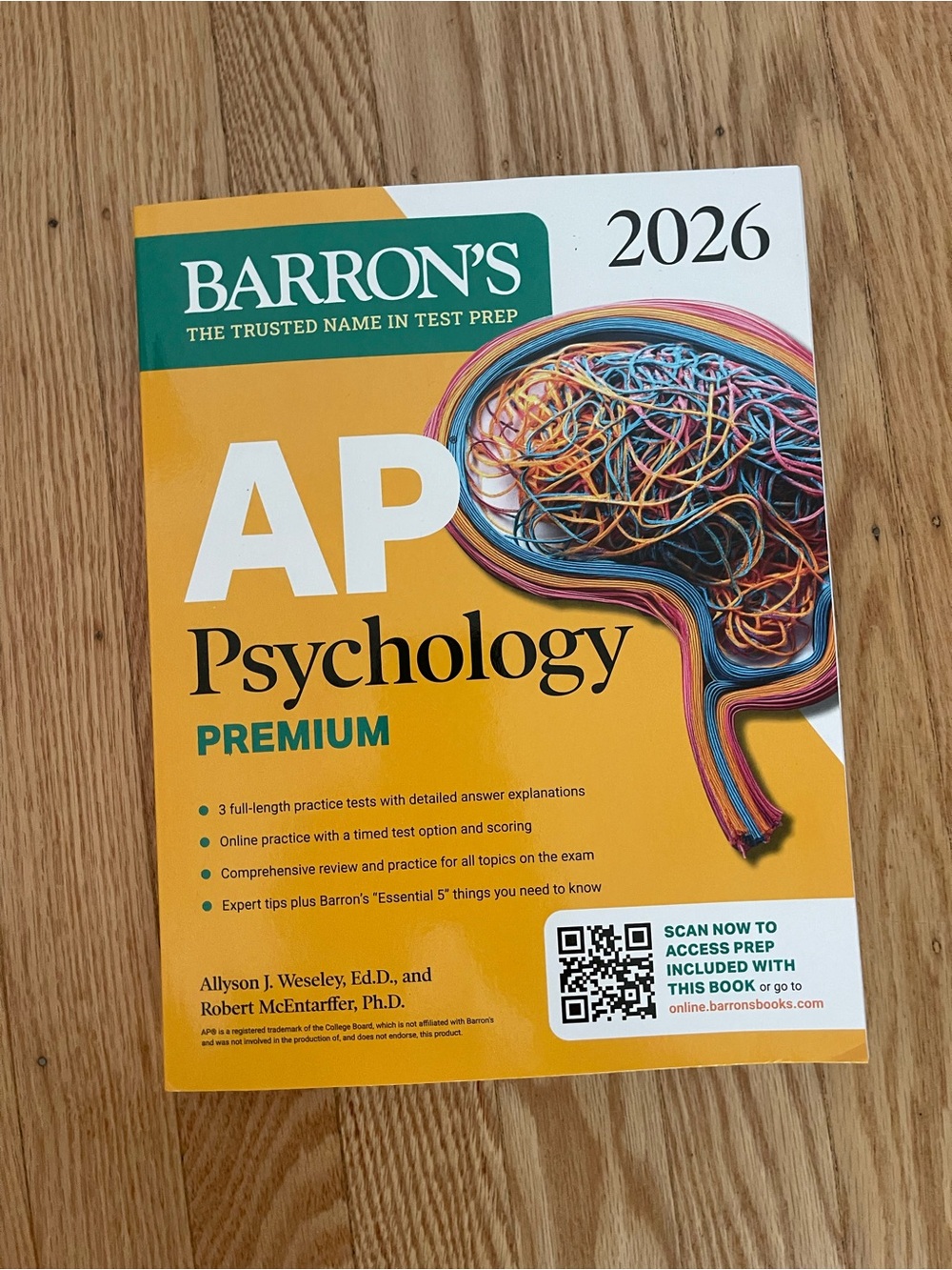 Barron's 2026 AP Psychology Premium Book